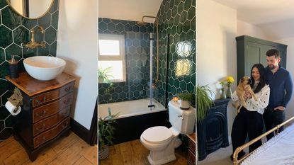 completed art deco bathroom renovation