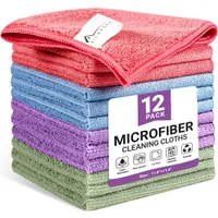 SIFANGKE 12-Pack Microfiber Cleaning Cloth