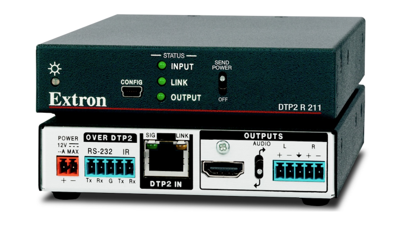 Extron has announced the immediate availability of the DTP2 R 211, a twisted-pair HDMI receiver with advanced performance and innovative features. 