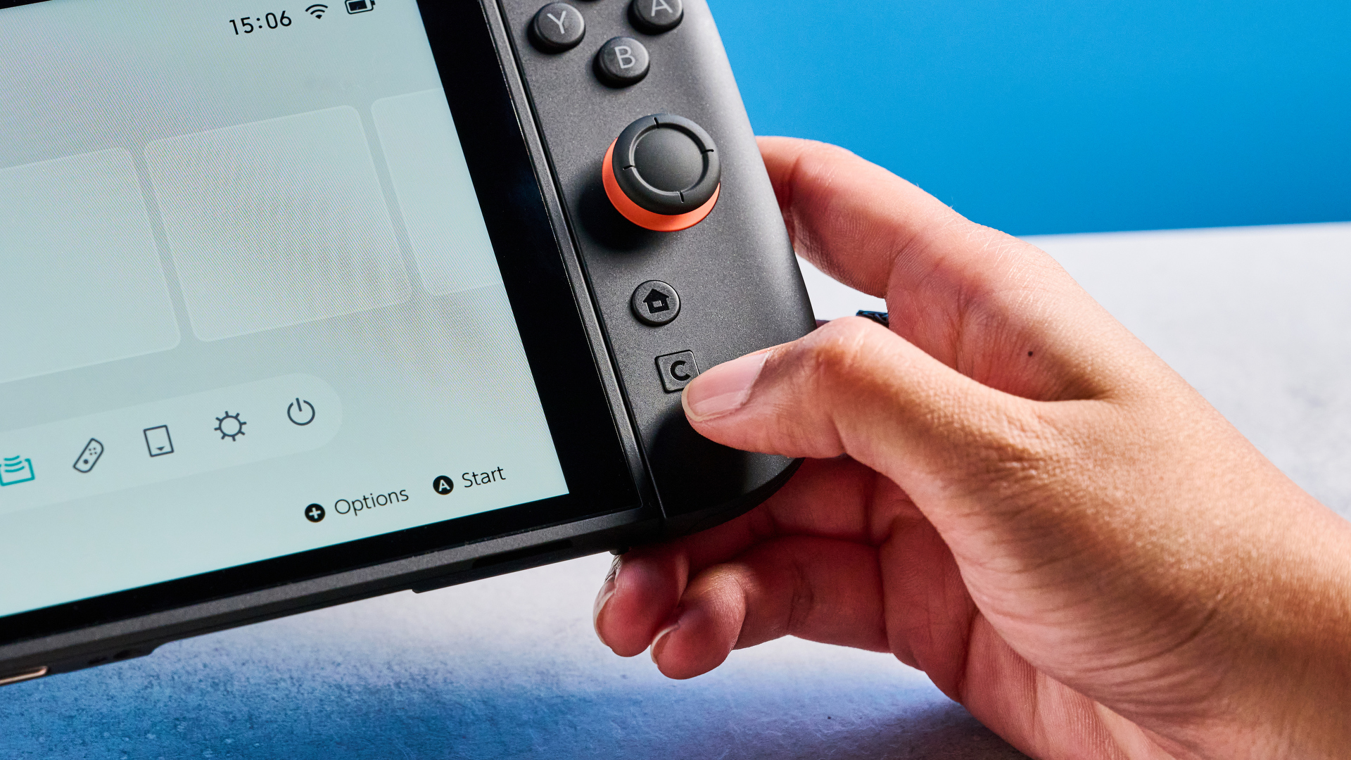 A Nintendo Switch 2 handheld console