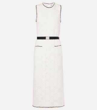 Belted Cotton Midi Dress