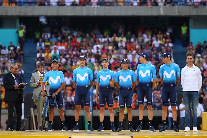 Nairo Quintana will get plenty of support as leader of the Movistar team