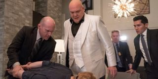 Vincent D'Onofrio as Kingpin in the white