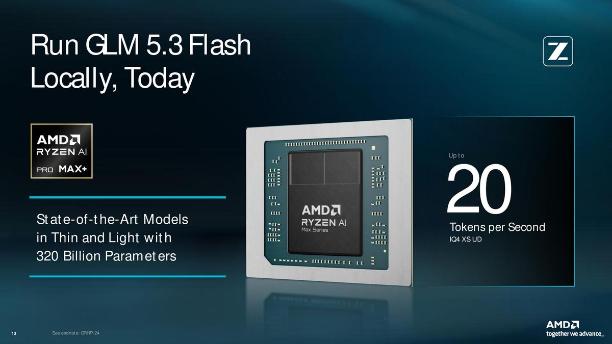 AMD agentic PC presentation.