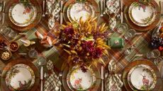 An autumnal tablescape with Pottery Barn UK tableware
