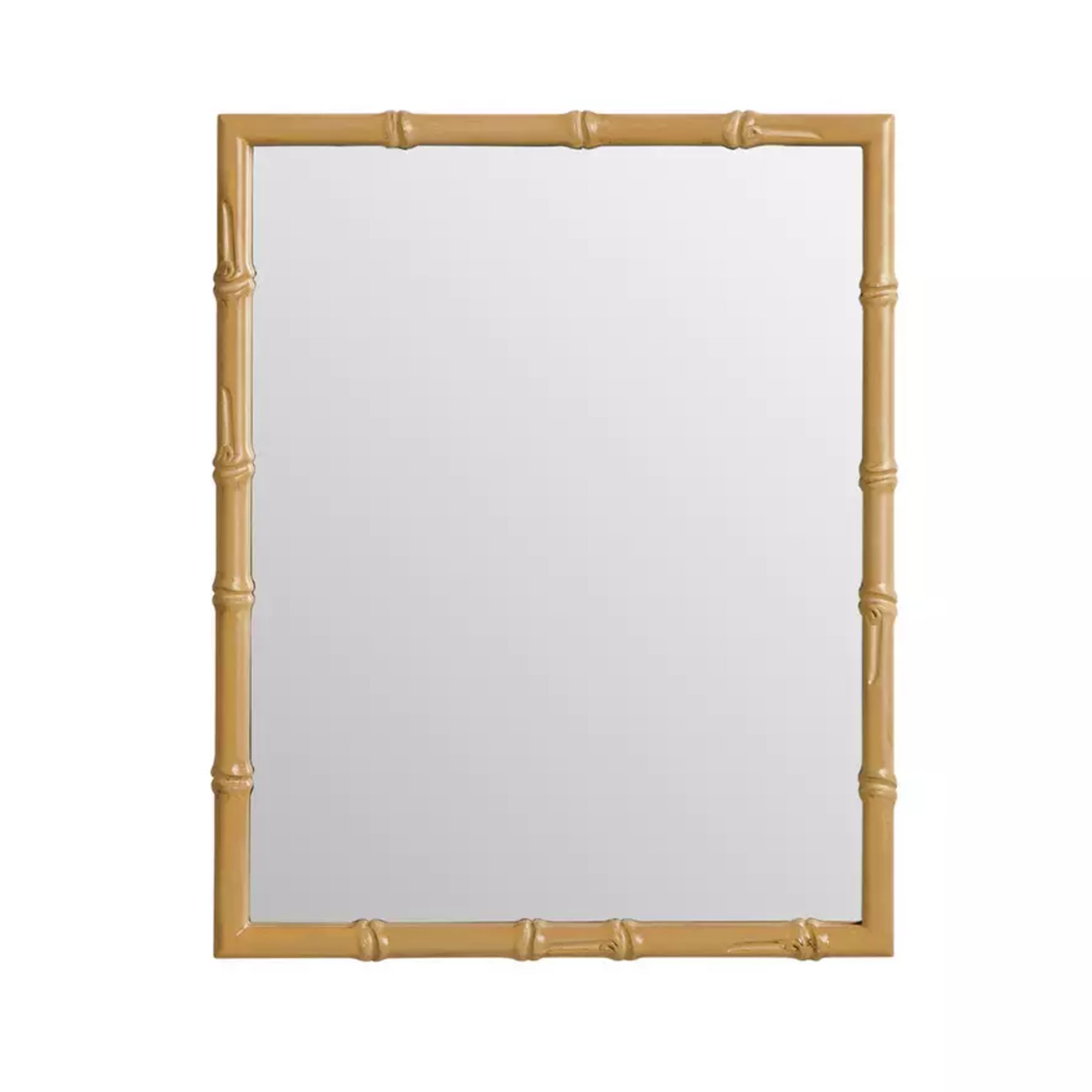 Habitat Bamboo Effect Wooden Wall Mirror