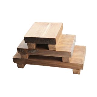 Wooden countertop tray