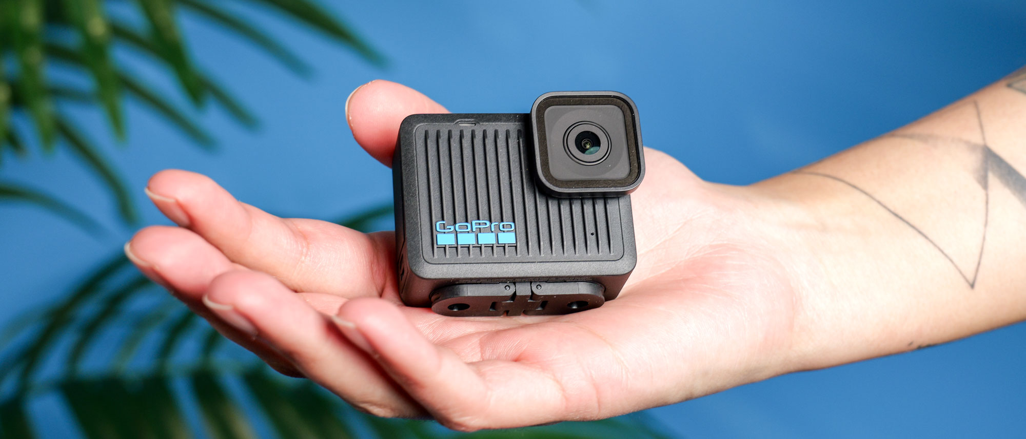 The GoPro Hero (2024) in hand