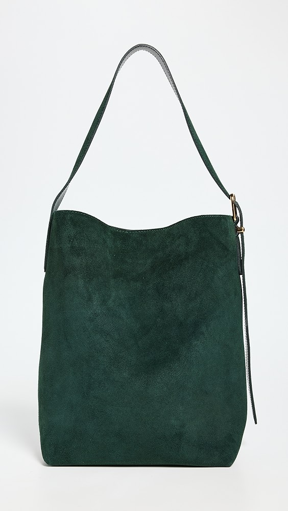 Madewell Essentials Bucket Tote Suede