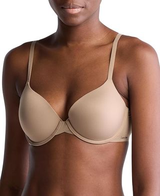 Calvin Klein Women's Perfectly Fit Lightly Lined T-Shirt Bra With Memory Touch, CafÉ Fun