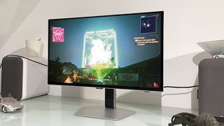 Samsung Odyssey OLED G6 G60SF monitor on a desk in a home office