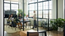 workers in a conference room