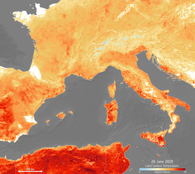 Even Satellites Can See Europe's Sweltering Heat Wave