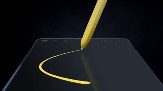 Den gule varianten av S Pen dukker opp igjen. (kilde: SamMobile)