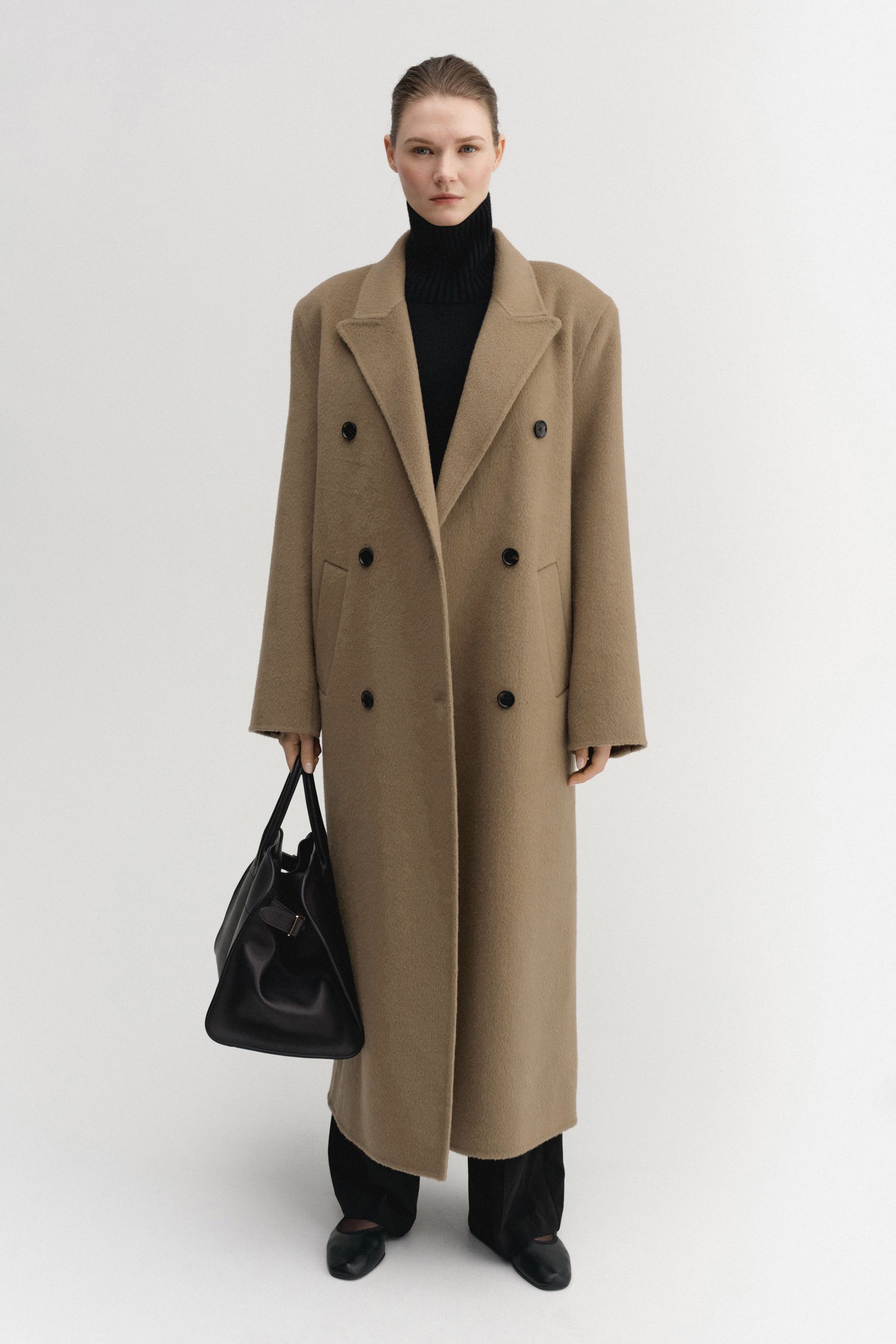 Deja Doublé Coat, Tan
