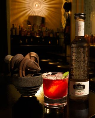 maestro dobel berry and peppercorn tequila cocktail