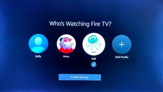 How to add Fire TV profiles - select profile