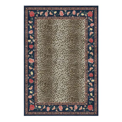 Kensington Sapphire &amp;amp; Brown Rug, 6&#039; x 9&#039;