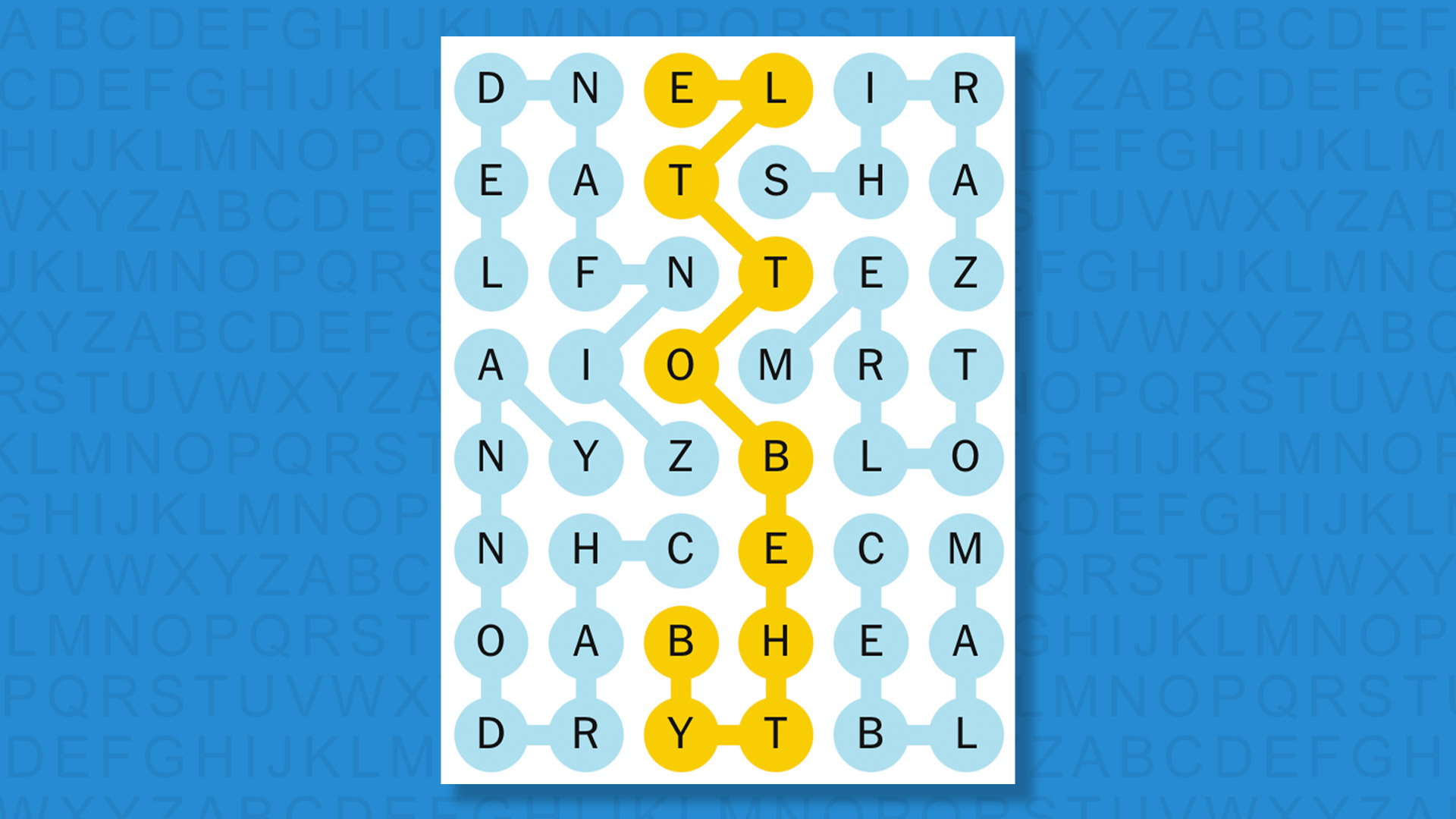 NYT Strands answers for game 694 on a blue background