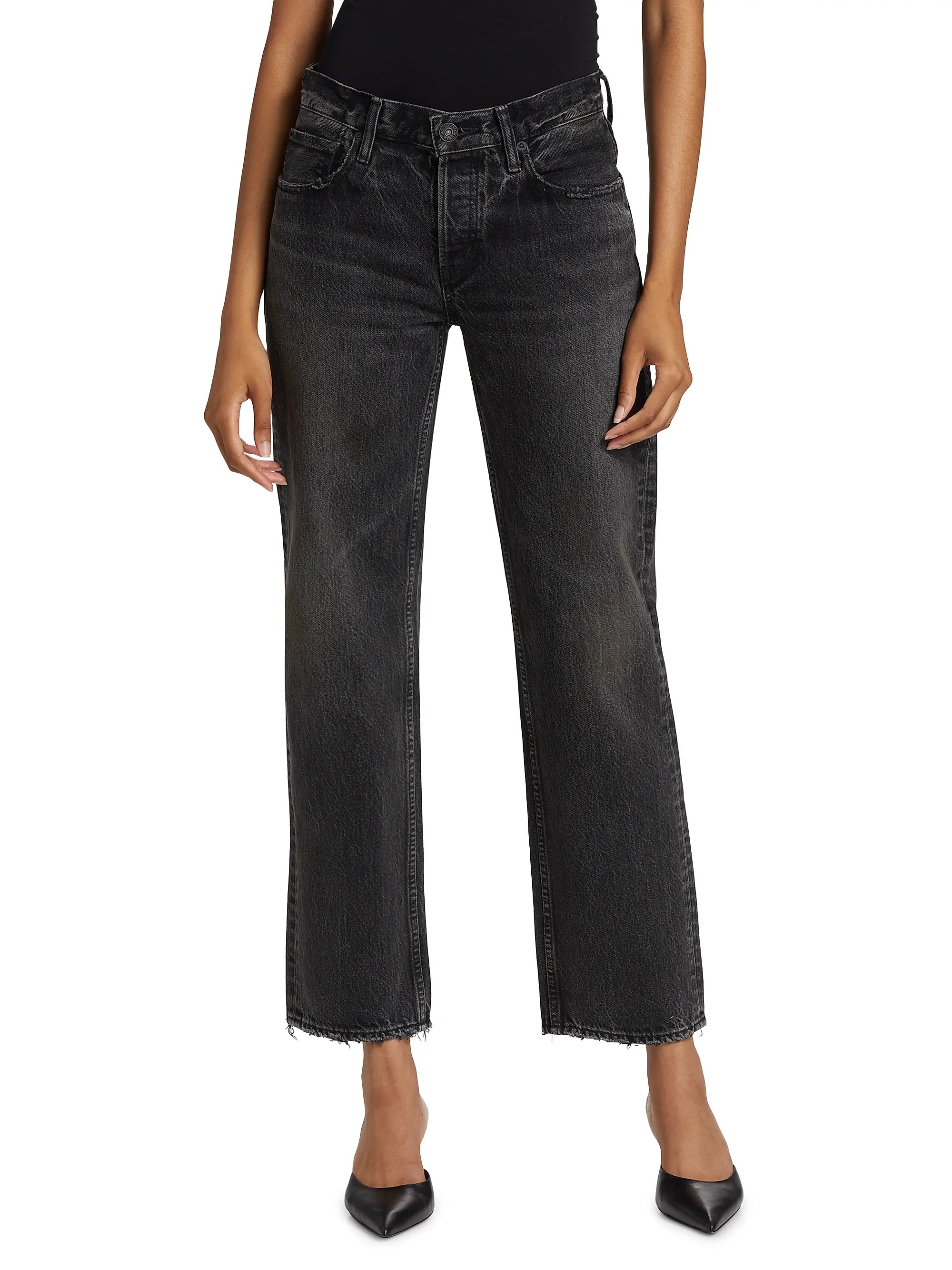 Moussy Vintage, Iona Low-Rise Straight-Leg Jeans