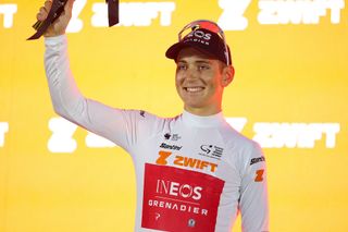 Magnus Sheffield walked off with the best young rider's white jersey at Tour Down Under