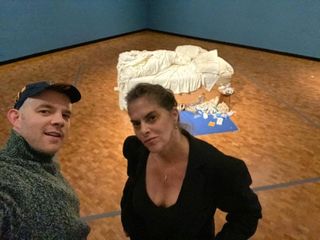 Russell Tovey and Tracey Emin