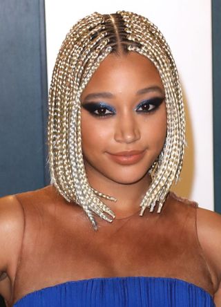 Amandla Stenberg attends the 2020 Vanity Fair Oscar Party