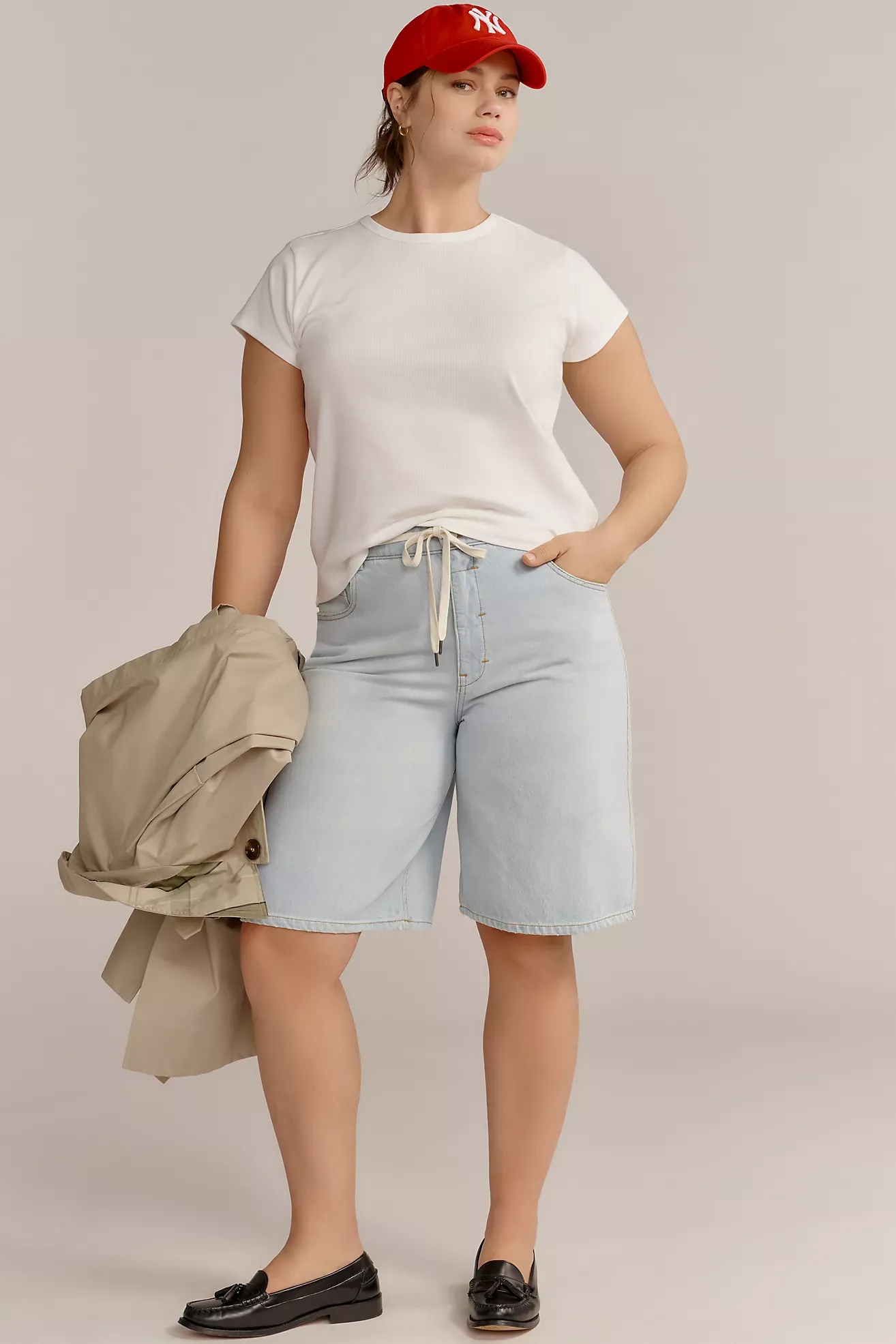 Pilcro Classic Bermuda Denim Shorts