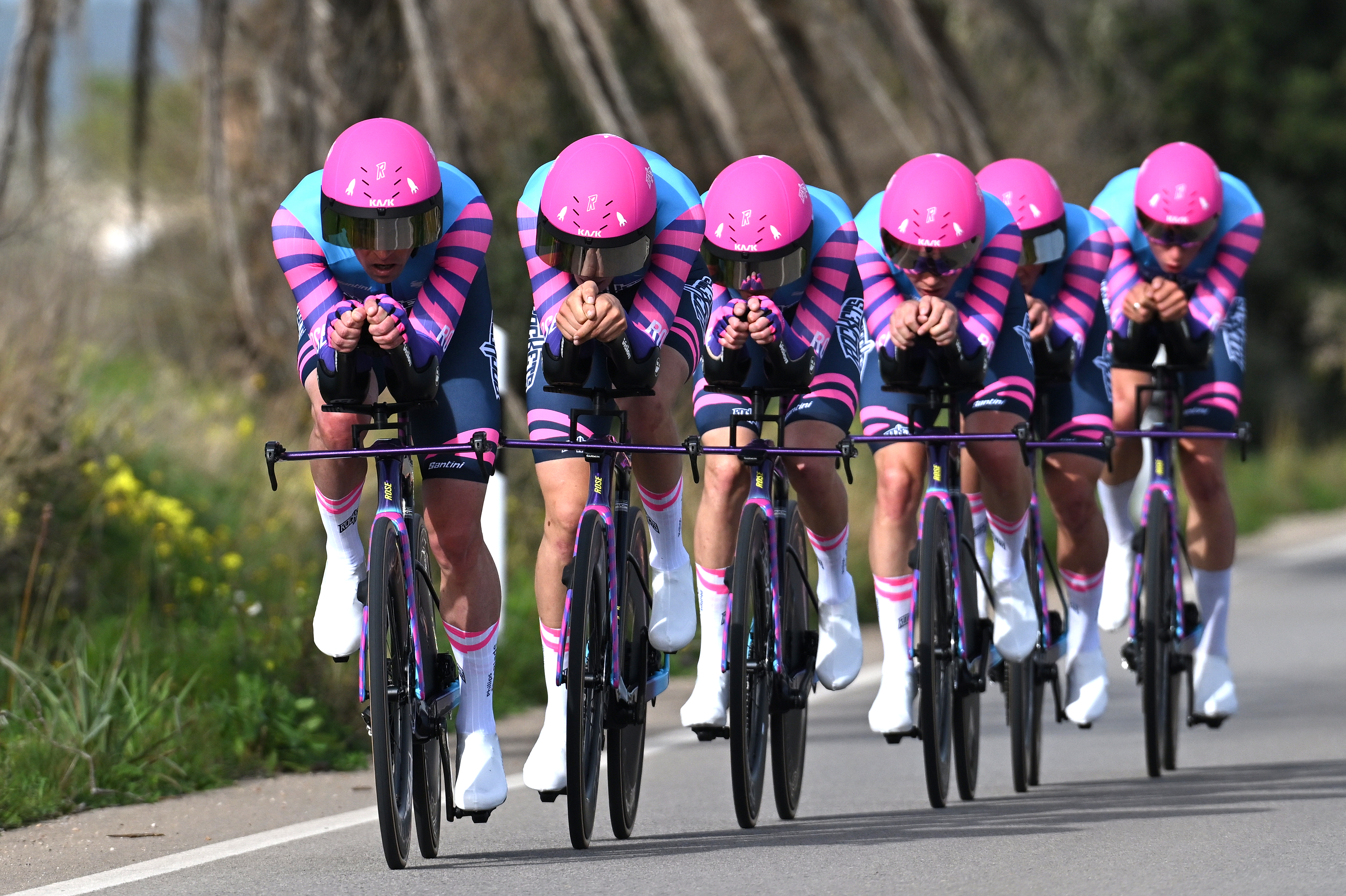 Unibet Rose Rockets during a time trial
