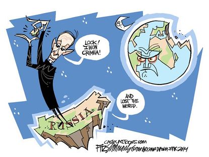 Political cartoon Russia Putin Crimea