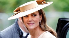 Catherine, Princess of Wales arrives to attend the wedding of Peter Phillips and Harriet Sperling at All Saints' Church on June 6, 2026