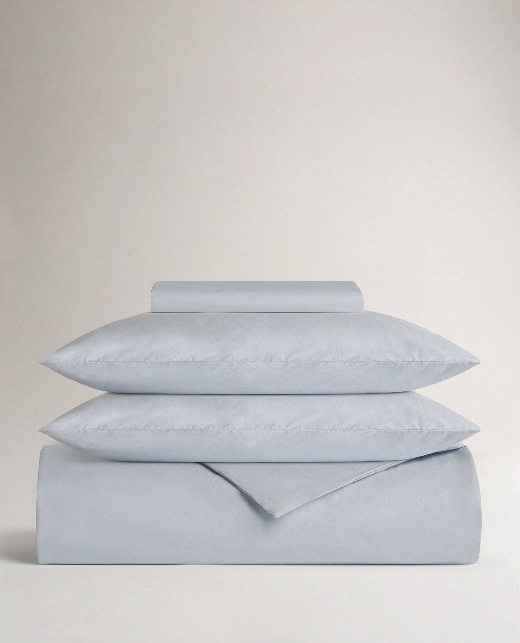 Crisp &amp;amp; Cool Organic Cotton Duvet Set - Cornflower - Single / Cornflower
