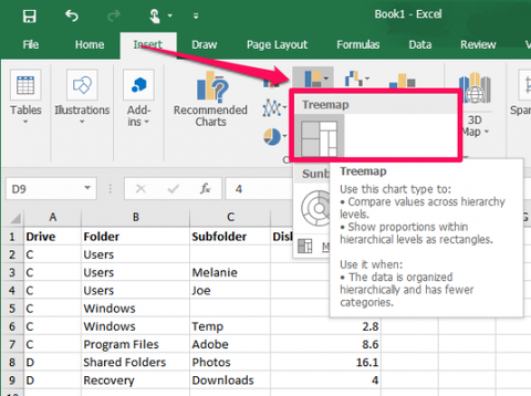 excel insert treemap chart excel insert treemap chart