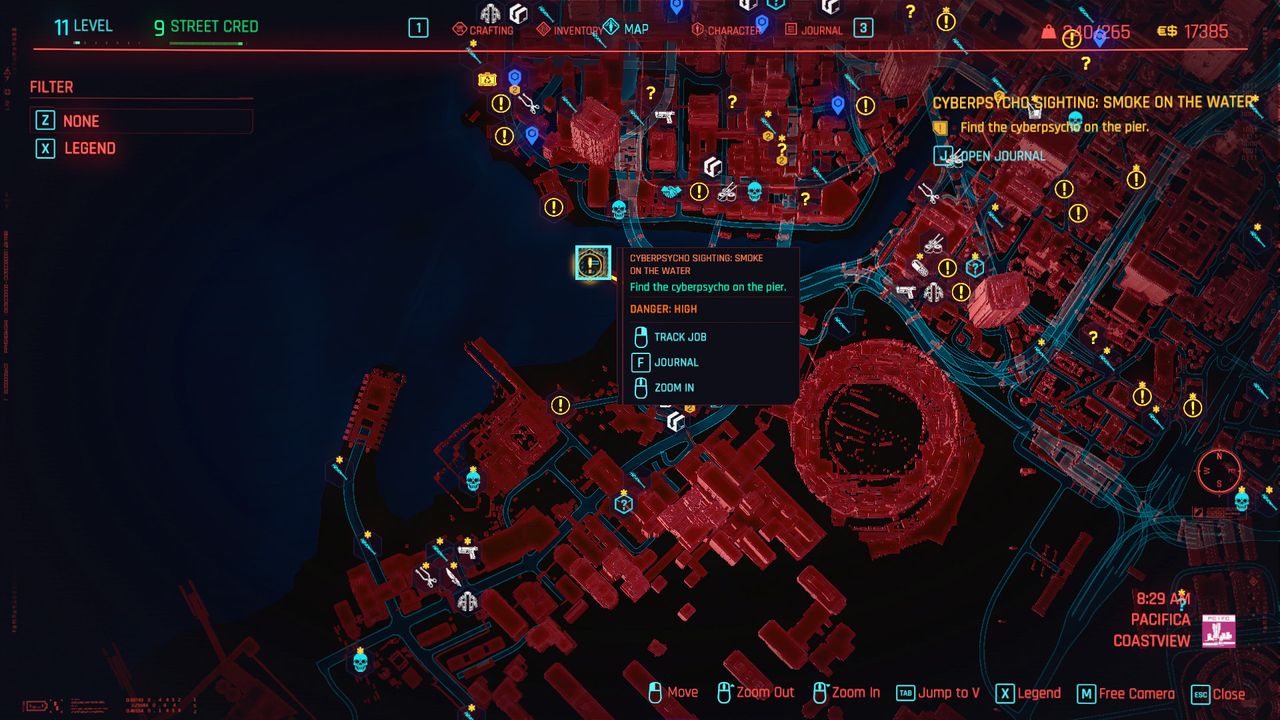 Cyberpunk 2077 Cyberpsycho Sightings locations