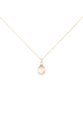 Catbird PEARL AND WHITE DIAMOND NECKLACE