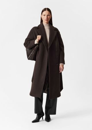 Voluminous Belted Wool Coat