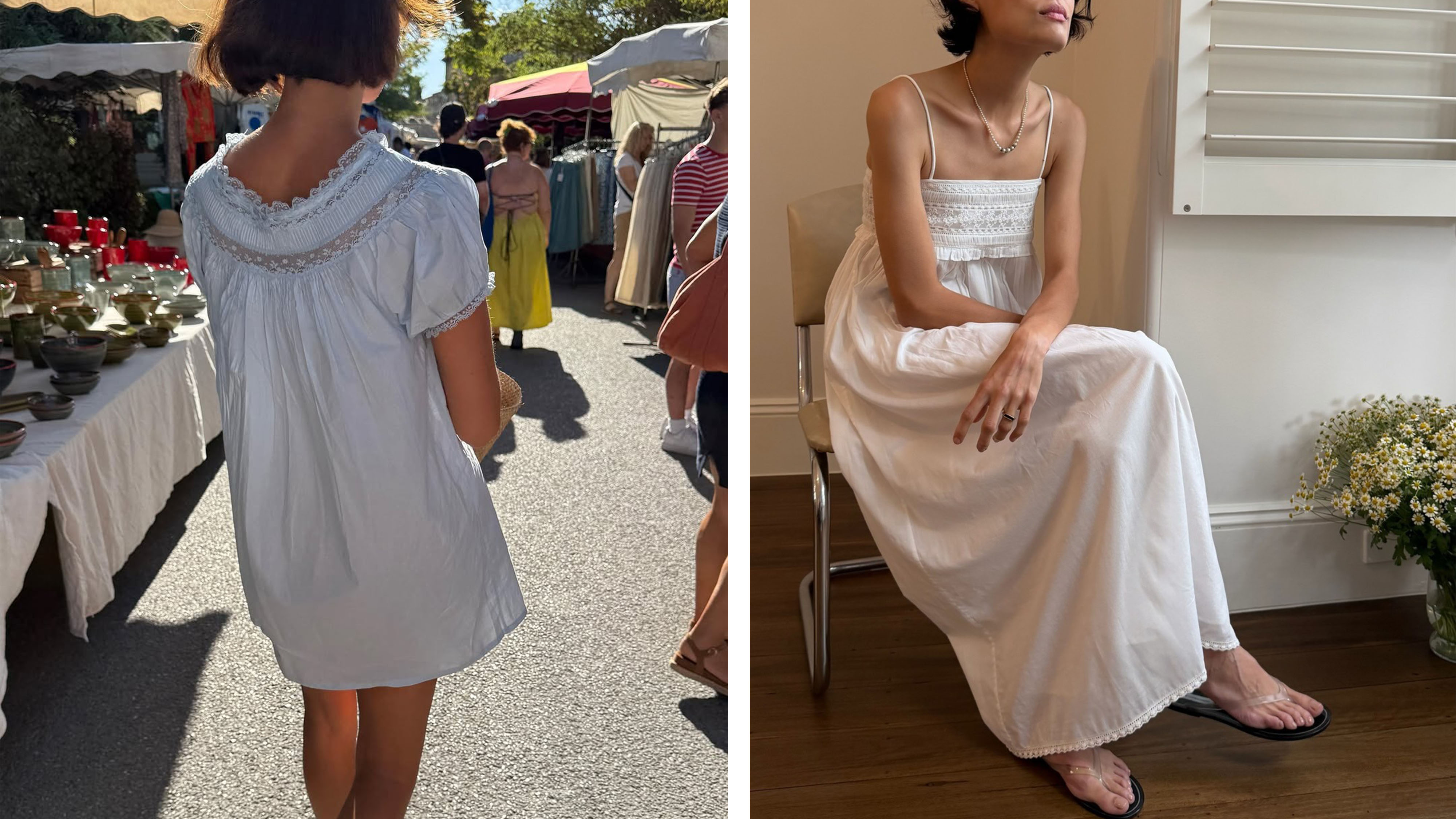 Women in summer dresses