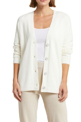 Barefoot Dreams CozyChic™ Lite® Cable Detail Cardigan