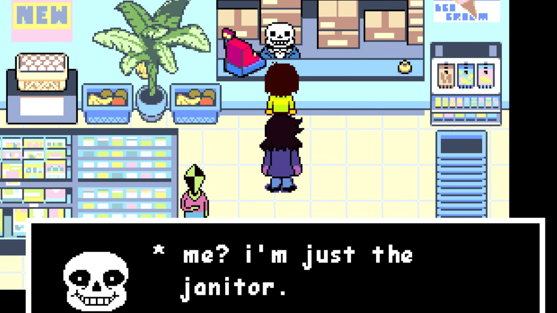 Chris meeting Sans during one of the best Switch 2 games, Deltarune.
