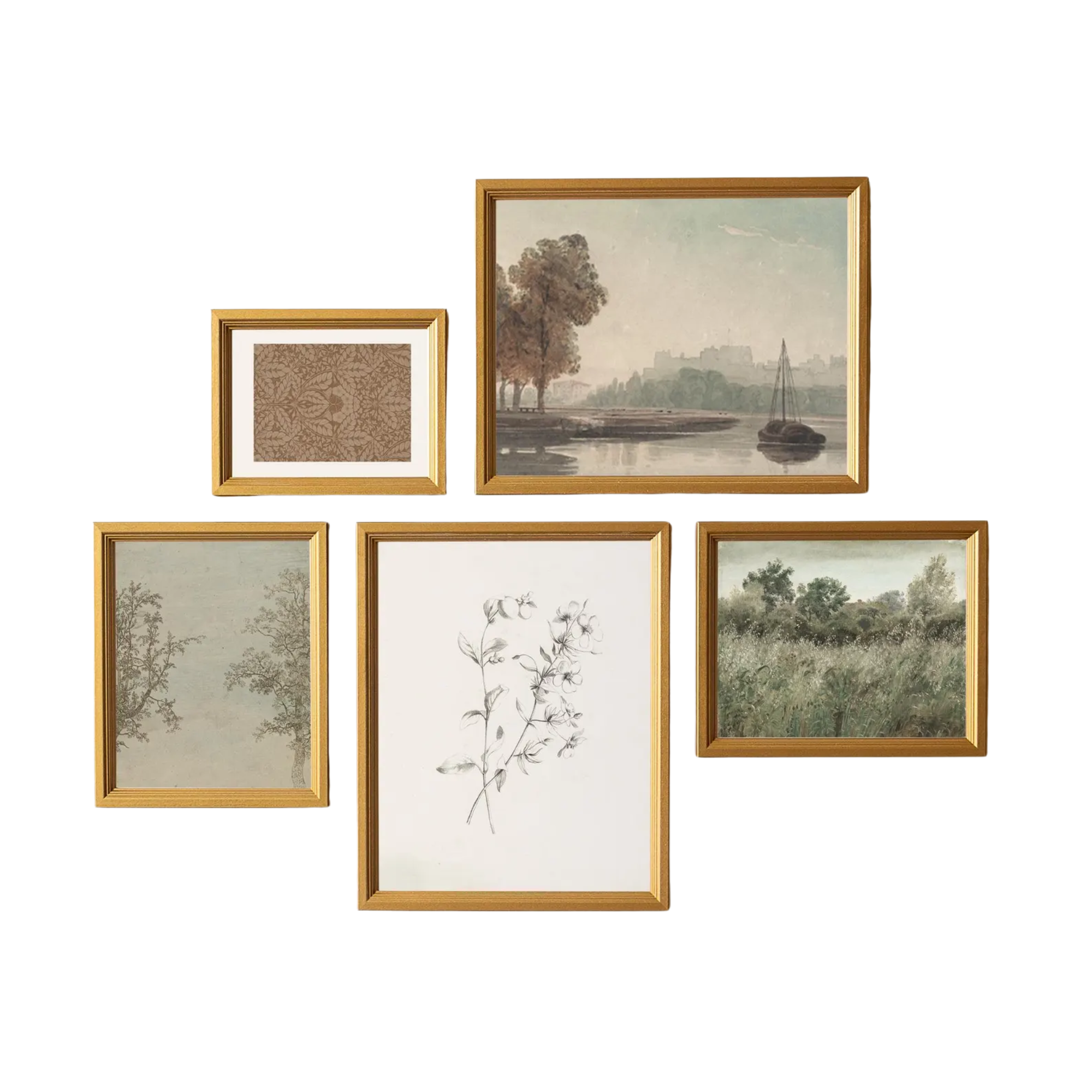 a gallery wall