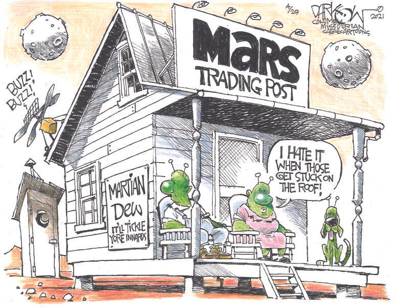 Editorial Cartoon U.S. nasa mars ingenuity