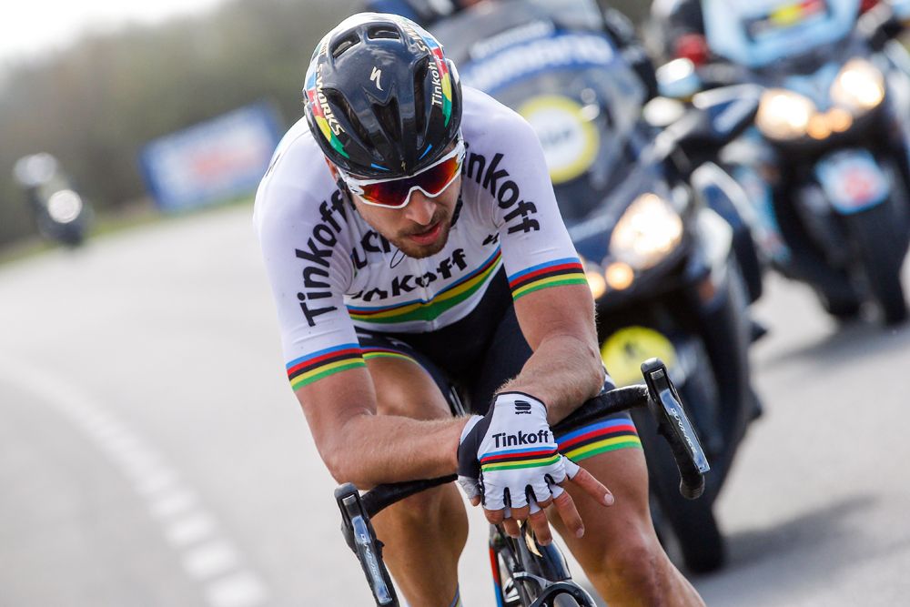 Peter Sagan (Tinkoff) couldn't be matched in the Tour of Flanders