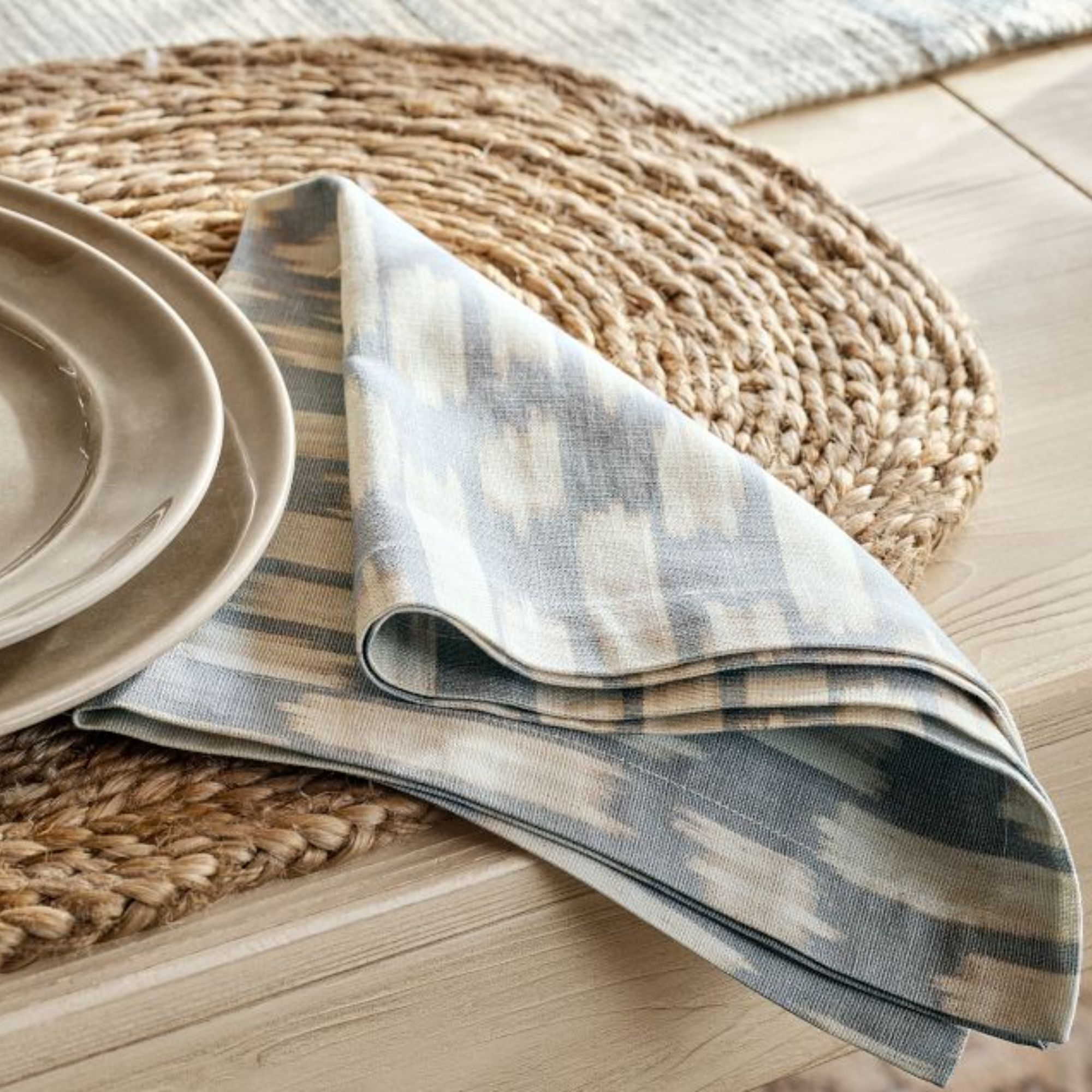 Lucas Ikat Organic Cotton Napkins - Set of 4