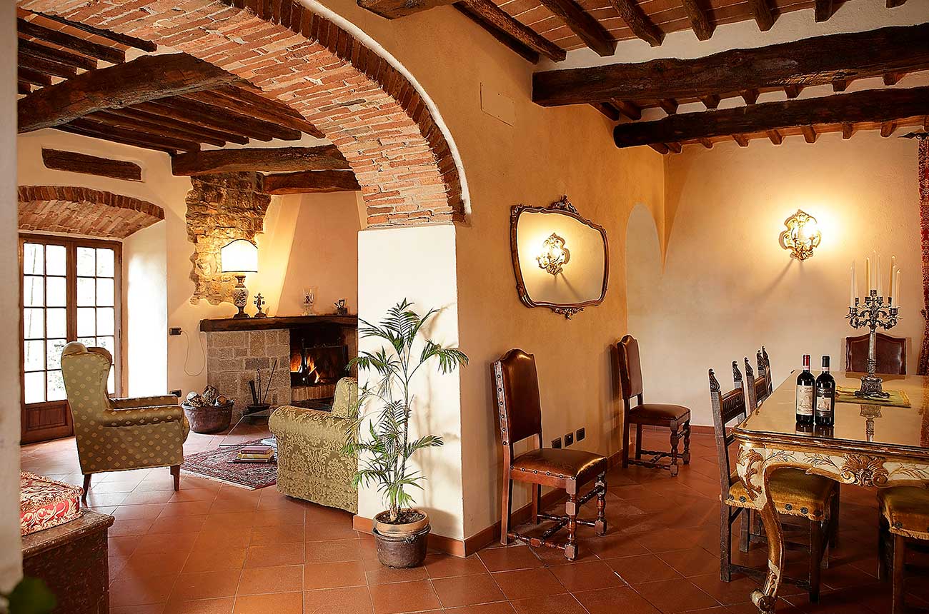 Inside the Chianti wine property listed by Sotheby's.