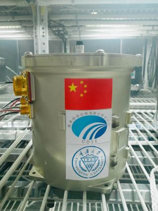 An image of the biology-experiment canister that’s now on the far side of the moon aboard China’s Chang'e 4 lander.
