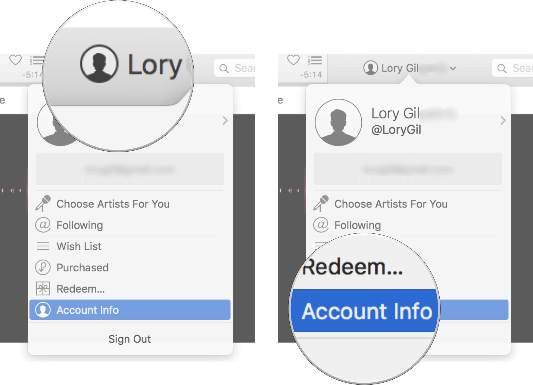 Logging in to iTunes