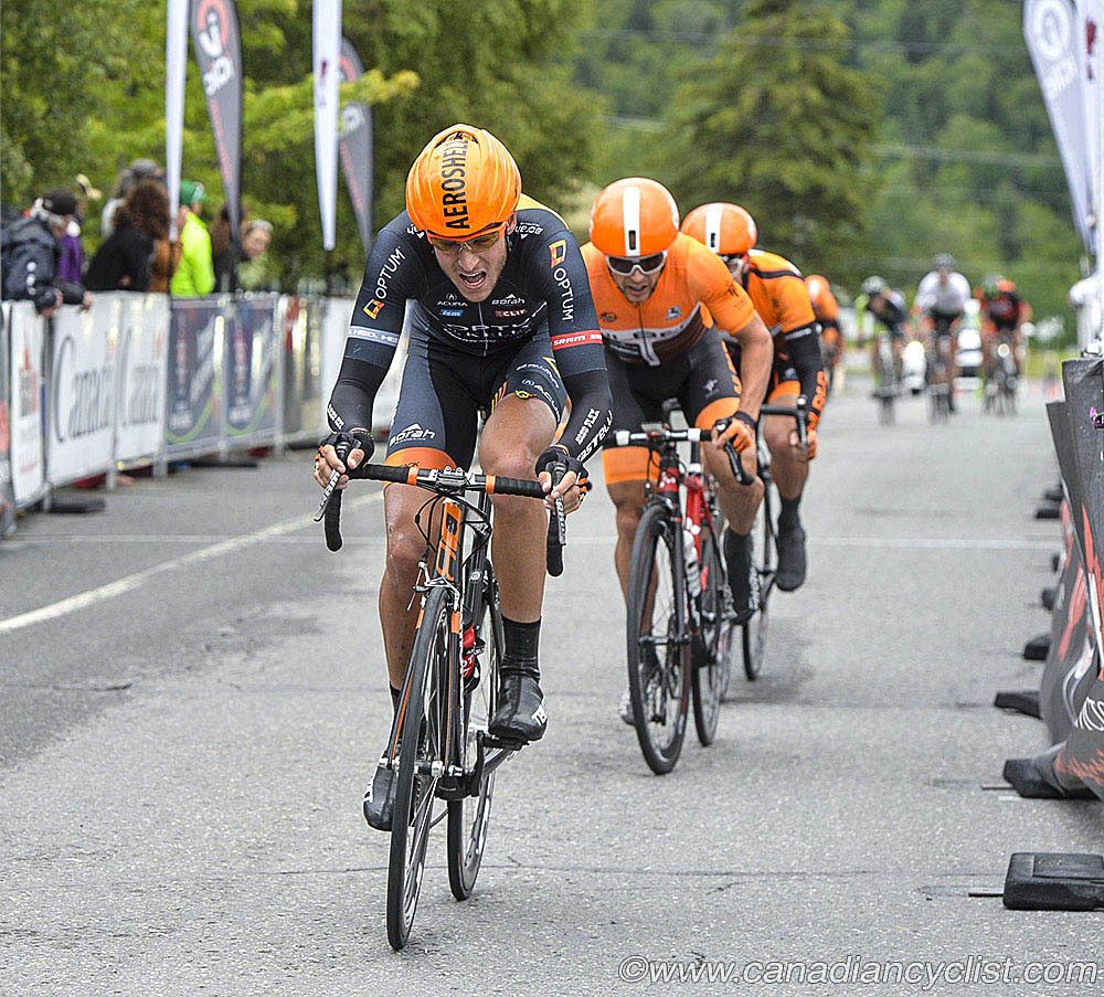 Perrick Naud (Optum) attacks but is watched by Silber