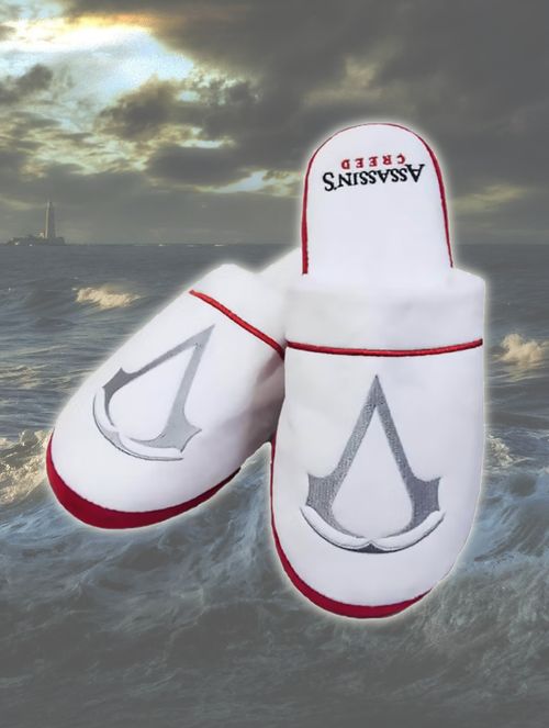 Assassin's Creed White Slippers - Uk 5-7