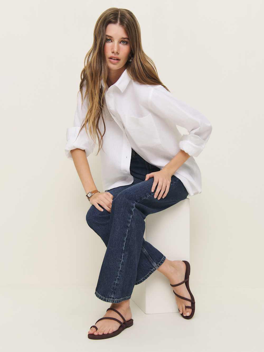 Ludo Toe Ring Strappy Flat Sandal