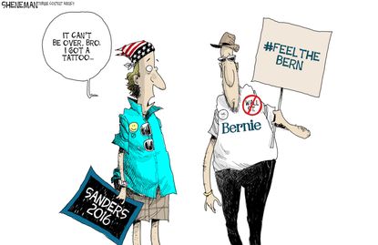 Political cartoon U.S. Bernie Sanders